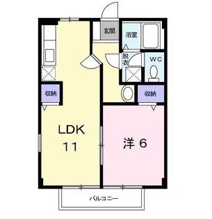 松岡ハイツA【2階】の間取り