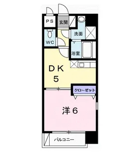 プレジデンシャル白山【1階】の間取り