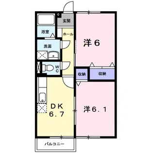 セピアコート【2階】の間取り