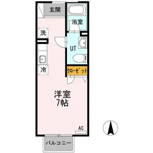 メロンハウス鶴羽田【2階】の間取り