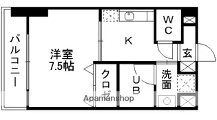 ビルド・ケアⅠ【5階】の間取り