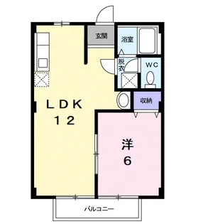 コーポ長嶺【1階】の間取り