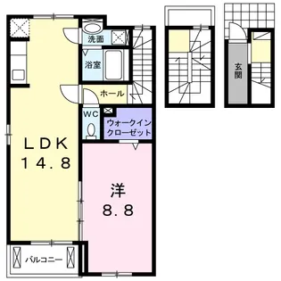 遊雅【3階】の間取り