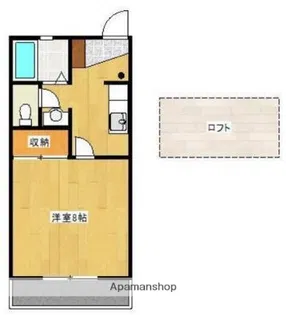 リバーサイド十禅寺A【2階】の間取り