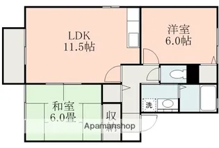 熊本県熊本市北区飛田2丁目【アパート】の間取り