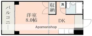 ホワイトキャッスル田崎【6階】の間取り
