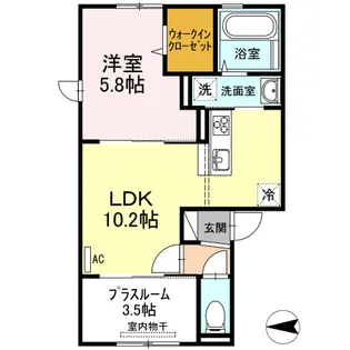 セキュレア須屋 C棟【2階】の間取り