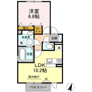 上徳Ⅱ【2階】の間取り