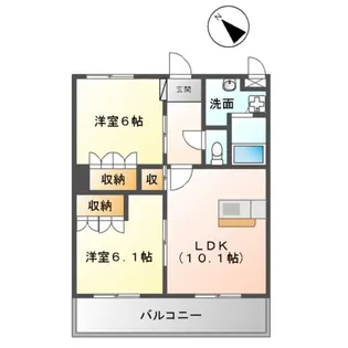 GENTLY麻生田【1階】の間取り