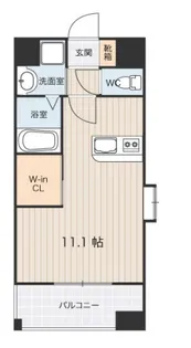 LIBTH南熊本【8階】の間取り