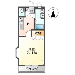 メルヴェール【2階】の間取り