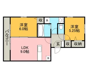 ルラーシュ【303号室】の間取り
