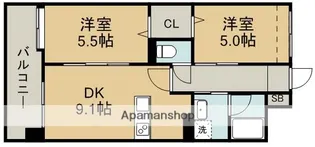 MARLE神水【2階】の間取り