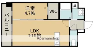 フォーエス熊本駅前Ⅱ【11階】の間取り