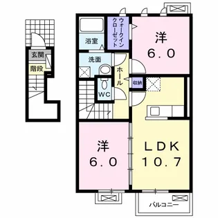 エクセルⅠ【2階】の間取り
