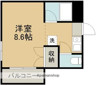 モンパレ渡鹿 A棟【2階】の間取り