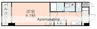 ニューリバー萩原【7階】の間取り