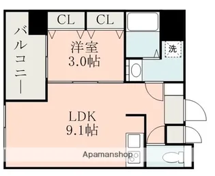 ラ・シック九品寺【8階】の間取り