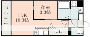 熊本県熊本市中央区水前寺3丁目【マンション】の間取り