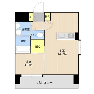 LIBTH桜町【8階】の間取り
