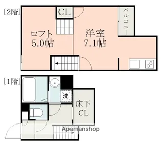 ADC帯山マイン【1階】の間取り