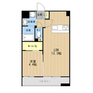 LIBTH水前寺【11階】の間取り