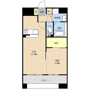 LIBTH坪井【1403号室】の間取り