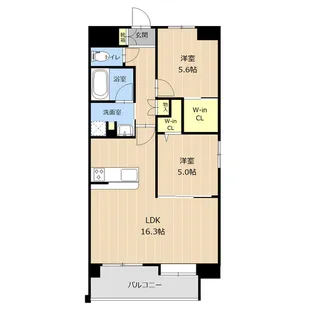 LIBTH京町【10階】の間取り