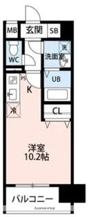 熊本県熊本市中央区坪井4丁目【マンション】の間取り