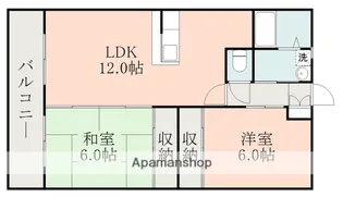 熊本県熊本市北区飛田2丁目【マンション】の間取り