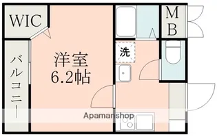 1Kの間取り画像