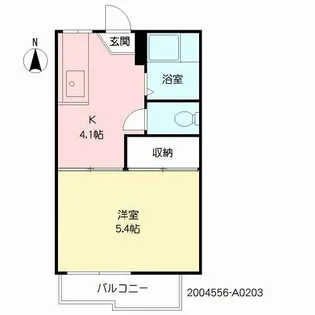 サンエクセル大江【203号室】の間取り