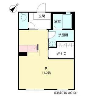 1Rの間取り画像