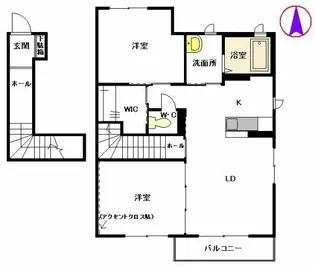 クレセオ ブレス Ⅱ番館【2階】の間取り