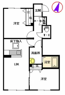 シャーメゾン エルランド Ⅰ棟【1階】の間取り
