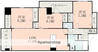 S.PROUD水前寺駅前【2階】の間取り