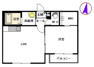 シャーメゾンUENO Ⅰ棟【202号室】の間取り