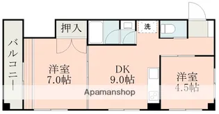 ルアナ国府【3階】の間取り