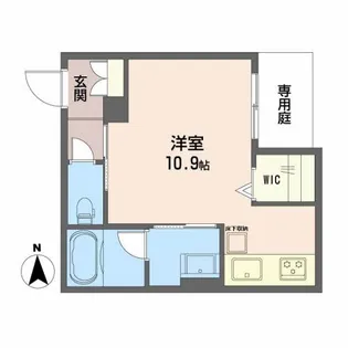 SHAMAISON新町T.H【1階】の間取り