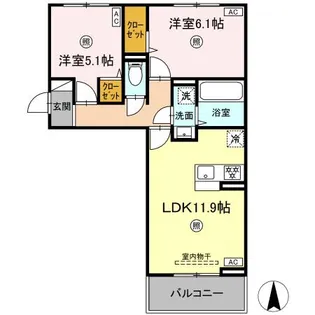 アーバンレジデンス【3階】の間取り