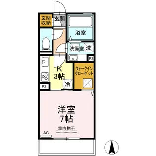 マーレ(嘉島)【1階】の間取り
