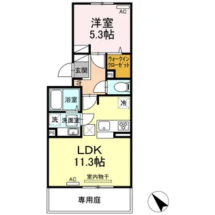 ボナール・ユキ【1階】の間取り