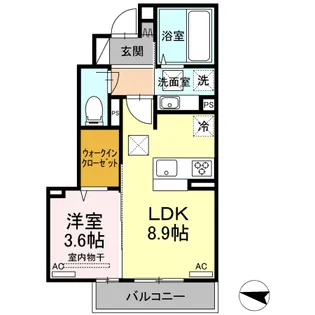 グランフォレMⅠ【1階】の間取り