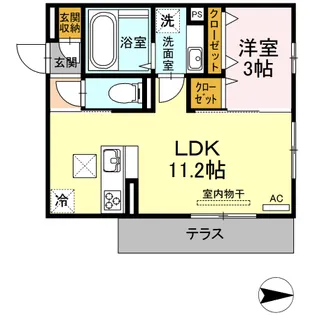 コンフォール【1階】の間取り