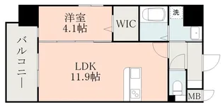 レクシア フラッツ水前寺【10階】の間取り