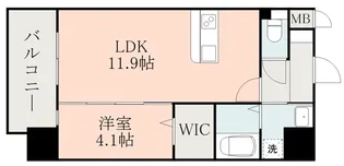レクシア フラッツ水前寺【10階】の間取り