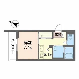 PARADISO本荘【3階】の間取り