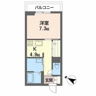 PARADISO本荘【2階】の間取り
