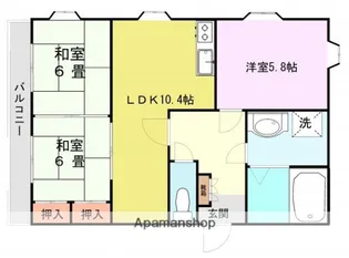 熊本県熊本市東区尾ノ上1丁目【アパート】の間取り