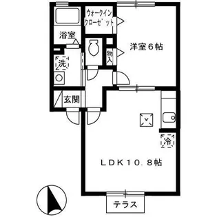 ジュネス I【1階】の間取り